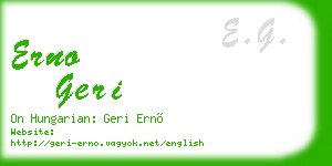 erno geri business card