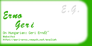 erno geri business card